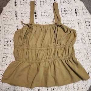 Cinched Waist tank top